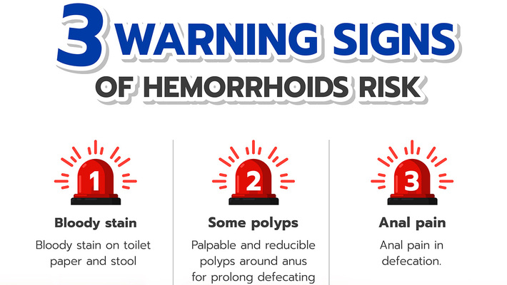 3 Warning signs of hemorrhoids risk