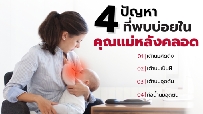 ปัญหาที่พบบ่อยในคุณแม่หลังคลอด