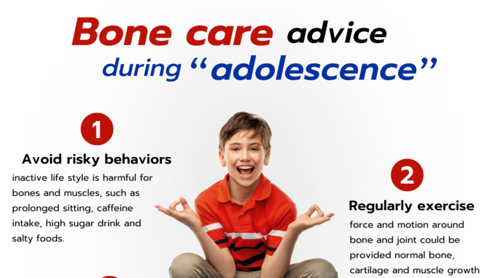 Bone care advice during adolescence